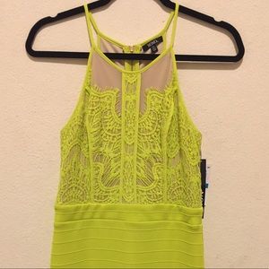 XOXO Lime Bodycon Dress
